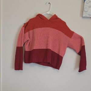 Striped Sweater - Red and Pink